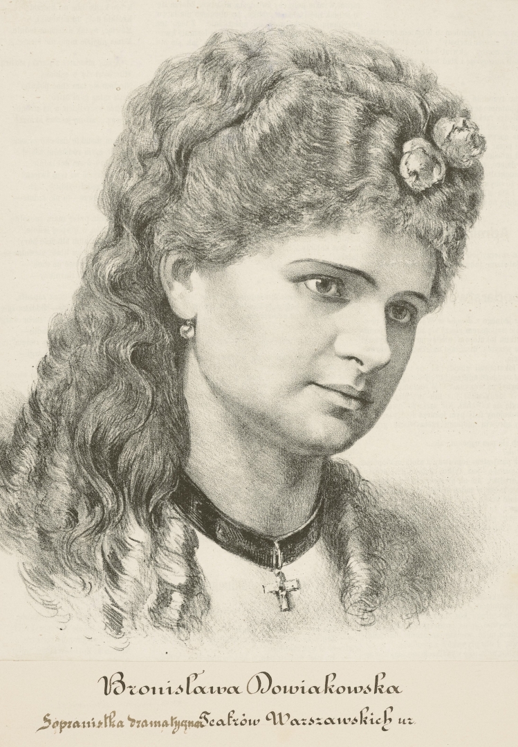 Bronisława Dowiakowska (1840-1910), śpiewaczka operowa.